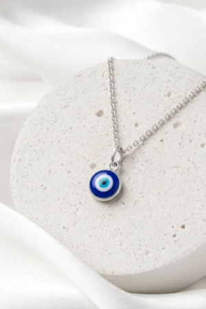 Blue Nazar Protection Necklace Korean Jewellery for Women - Moon Beauty